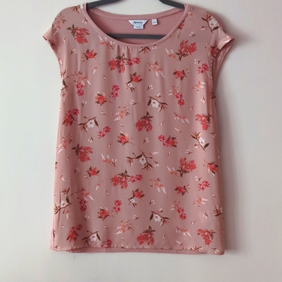 Blush floral print blouse, size xs - Picture 1 of 5